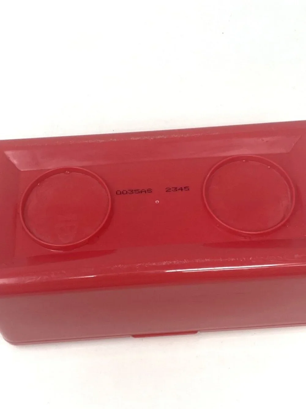 Vintage Chubbs Stackables Red Refillable Baby Wipes Storage Container EUC